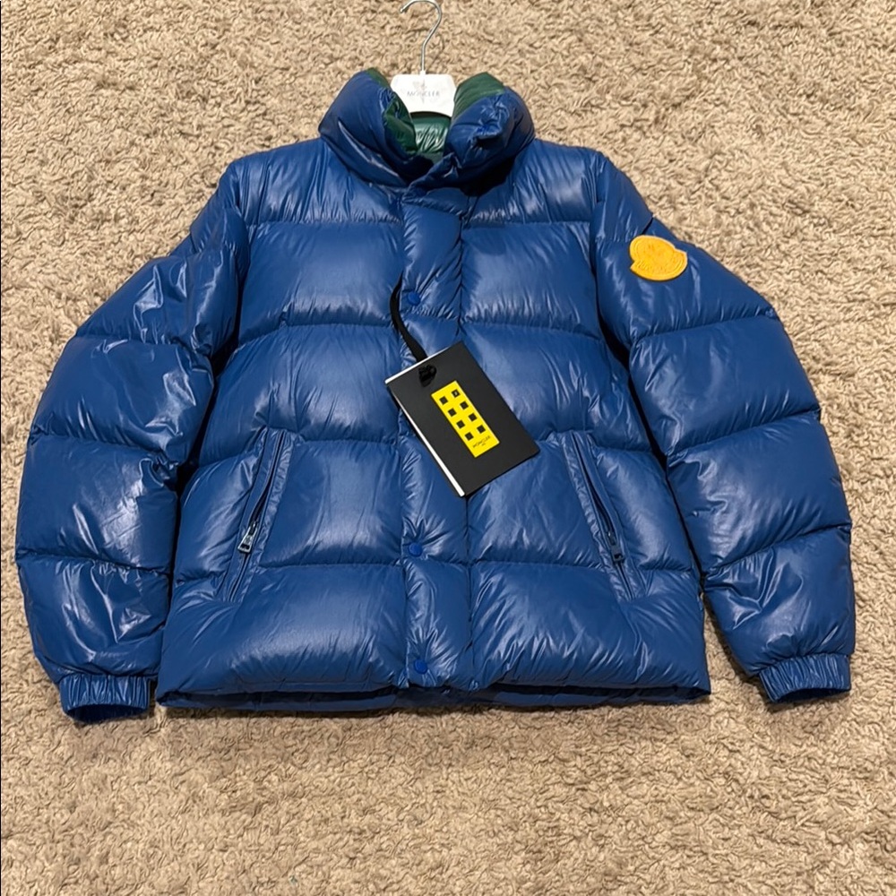 NWT Moncler Genius 1952 Dervo Jacket Royal Blue Men’s Down Jacket Puffer Size 3